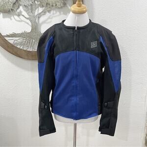 Speed and Strength Motorcycle Racing Jacket Vault Armor Compatible Black Large